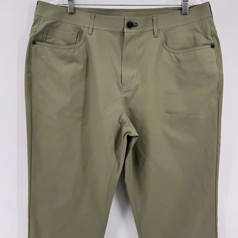 Public Rec Workday Pants Mens 38x31 Olive Green Performance Chino Straight Leg